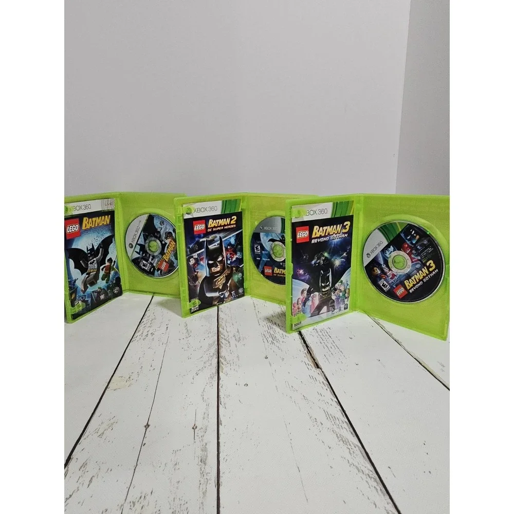 Xbox 360 Lego Batman 1 2 and 3 series
